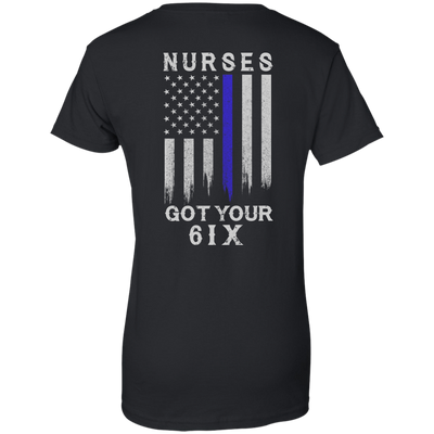 Nurse I Got Your 6-T-Shirt & Hoodie-Women's T-Shirt-Black