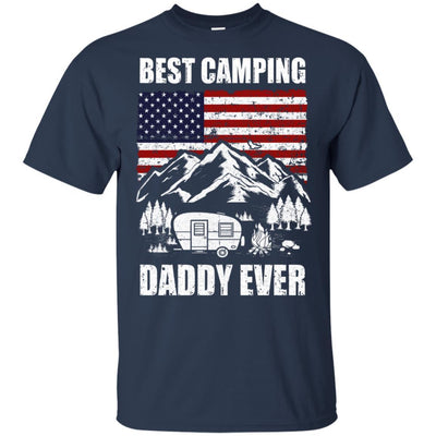 Best Camping Daddy Ever Usa Flag Father's Day Gift-T-Shirt & Hoodie-Classic T-Shirt-Navy