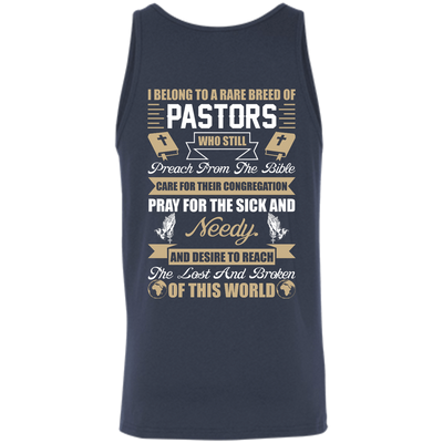 I Belong To A Rare Breed Of Pastors-T-Shirt & Hoodie-Unisex Tank-Navy