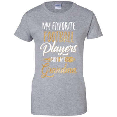 My Favorite Football Players Call Me Grandma Gifts-T-Shirt & Hoodie-Women's T-Shirt-Sport Grey