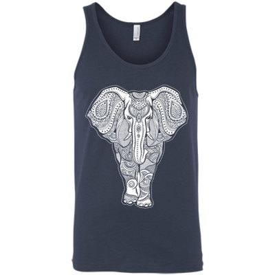 African Elephant Love-T-Shirt & Hoodie-Unisex Tank-Navy
