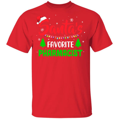 Santa's Favorite Pharmacist Funny Christmas Xmas Gifts-T-Shirt & Sweatshirt-Classic T-Shirt-Red