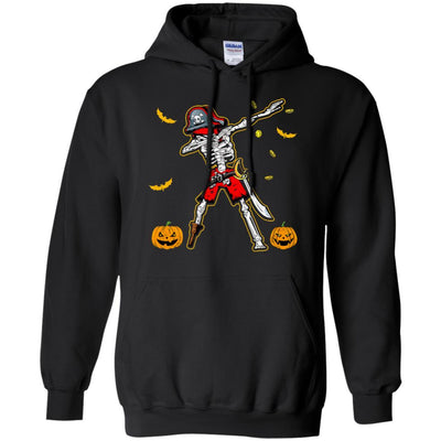Dabbing Skeleton Pirate For Kids Boys Halloween Gift Dab-T-Shirt & Hoodie-Pullover Hoodie-Black