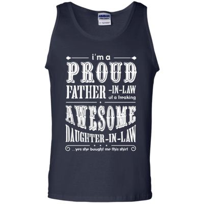 Im A Proud Father In Law Of Daughter In Law-T-Shirt & Hoodie-Unisex Tank-Navy