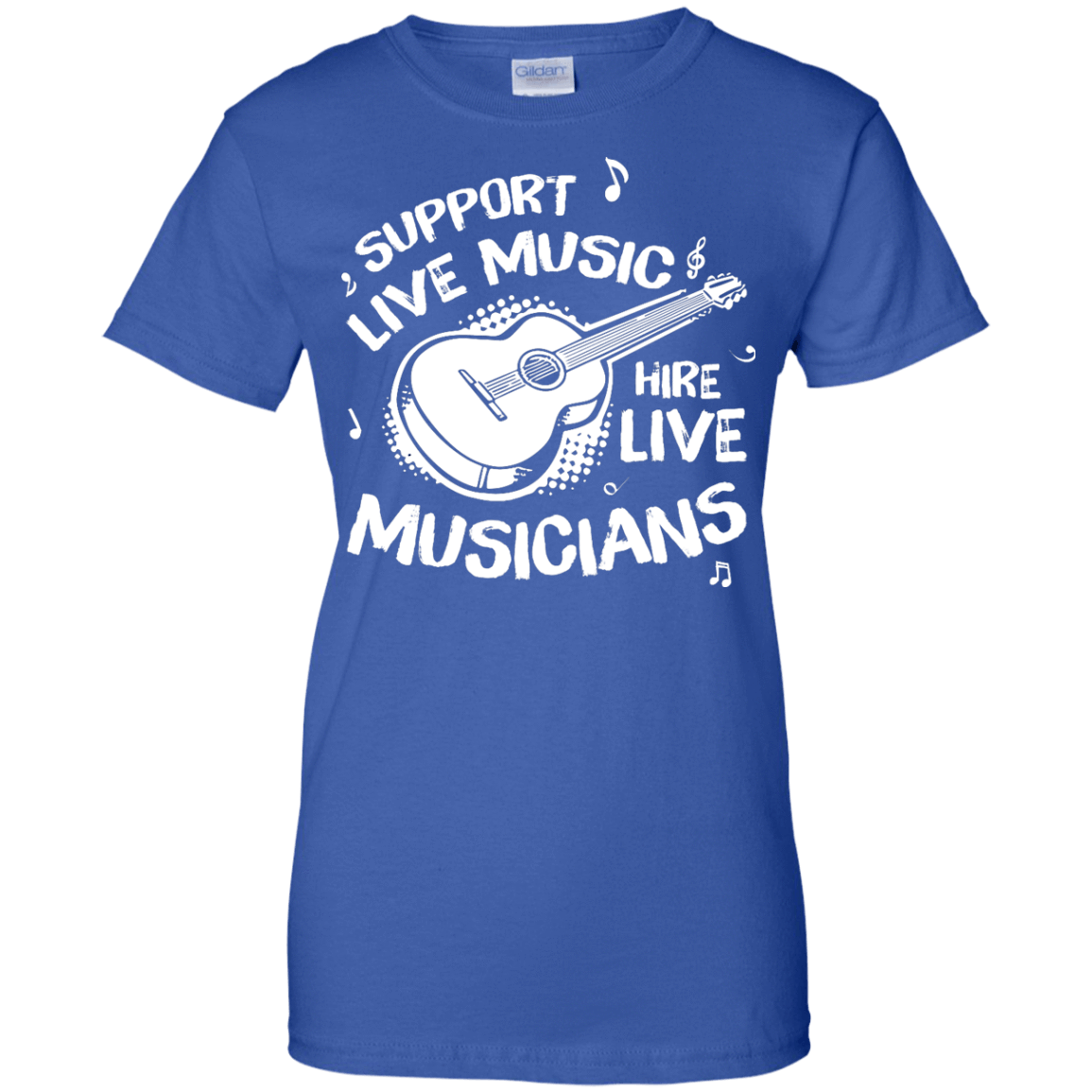 Support Live Music Hire Live Musicans-T-Shirt & Hoodie-Women's T-Shirt-Royal