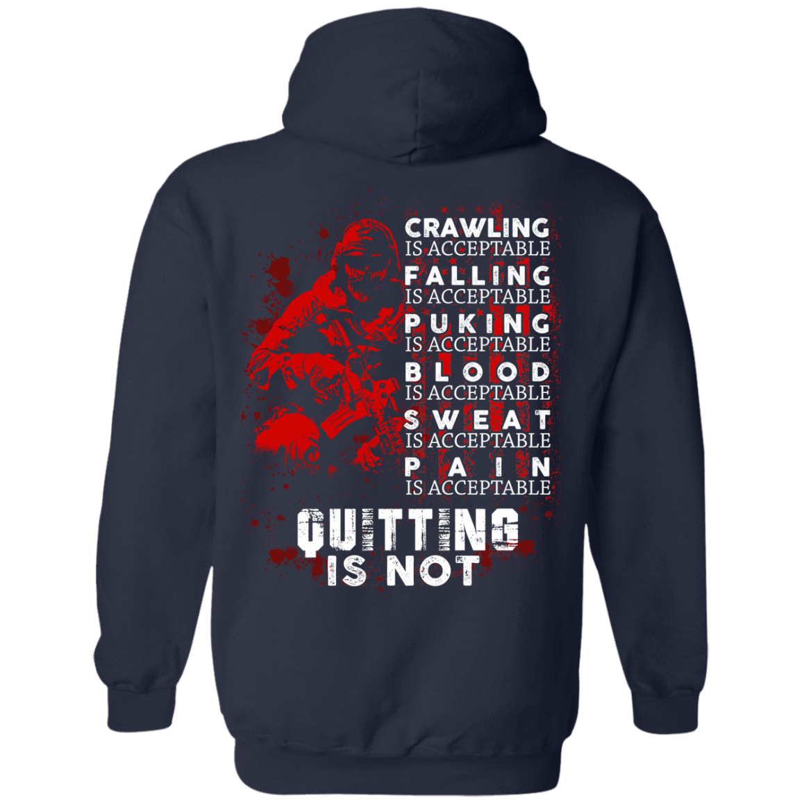 SPARTAN WARRIOR-T-Shirt & Hoodie-Pullover Hoodie-Navy