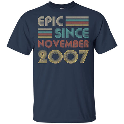 Epic Since November 2007 14th Birthday Gift 14 Yrs Old-T-Shirt & Hoodie-Classic T-Shirt-Navy