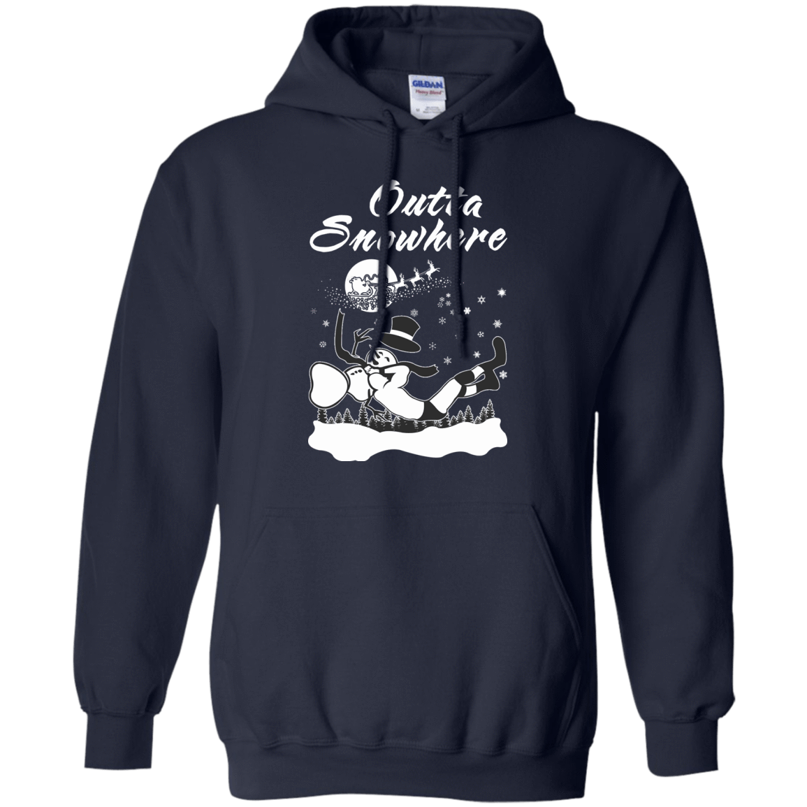 Outta Snowhere-T-Shirt & Hoodie-Pullover Hoodie-Navy