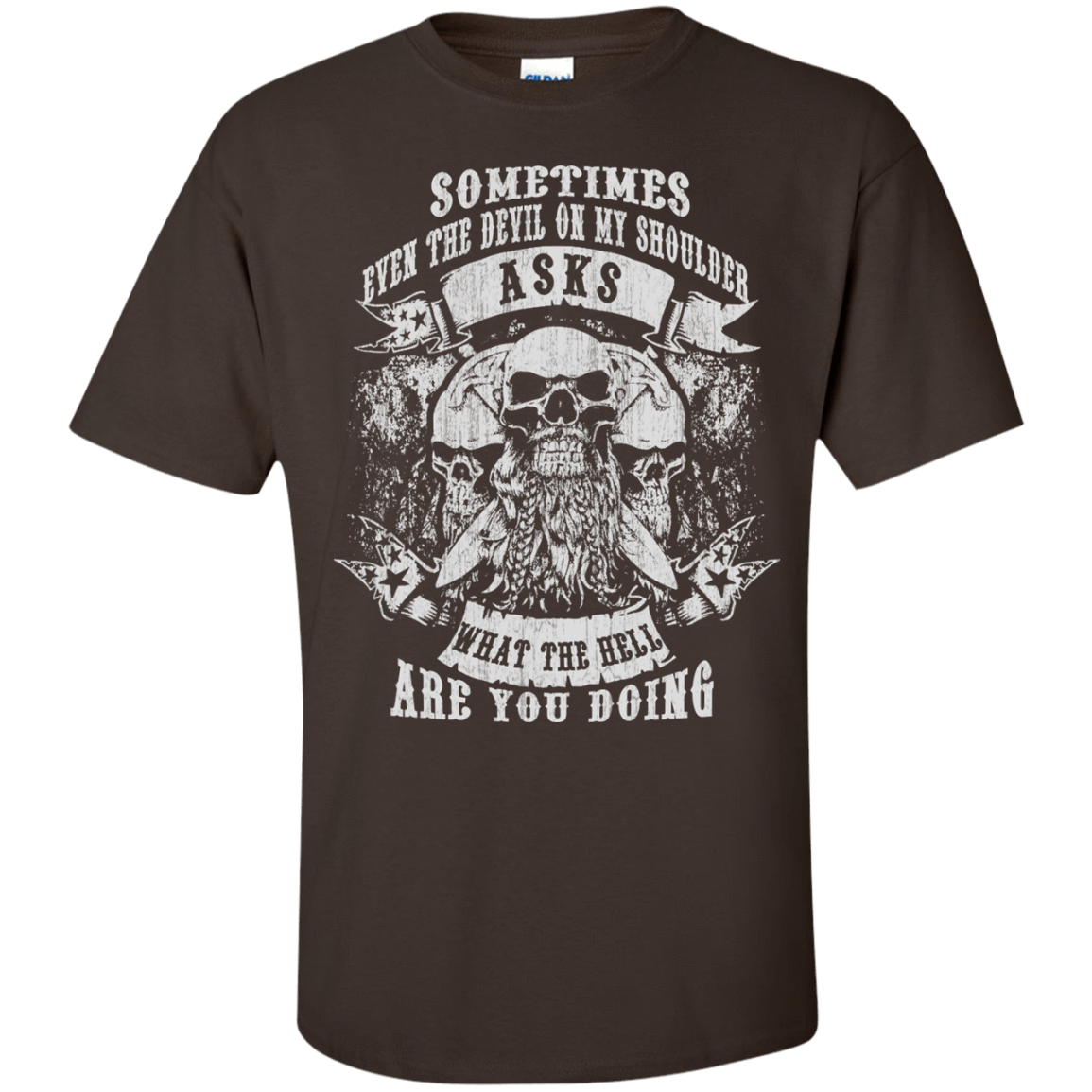 Viking What The Hell Are You Doing-T-Shirt & Hoodie-Classic T-Shirt-Dark Chocolate