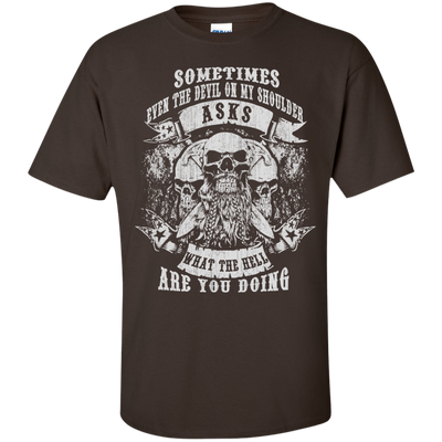 Viking What The Hell Are You Doing-T-Shirt & Hoodie-Classic T-Shirt-Dark Chocolate