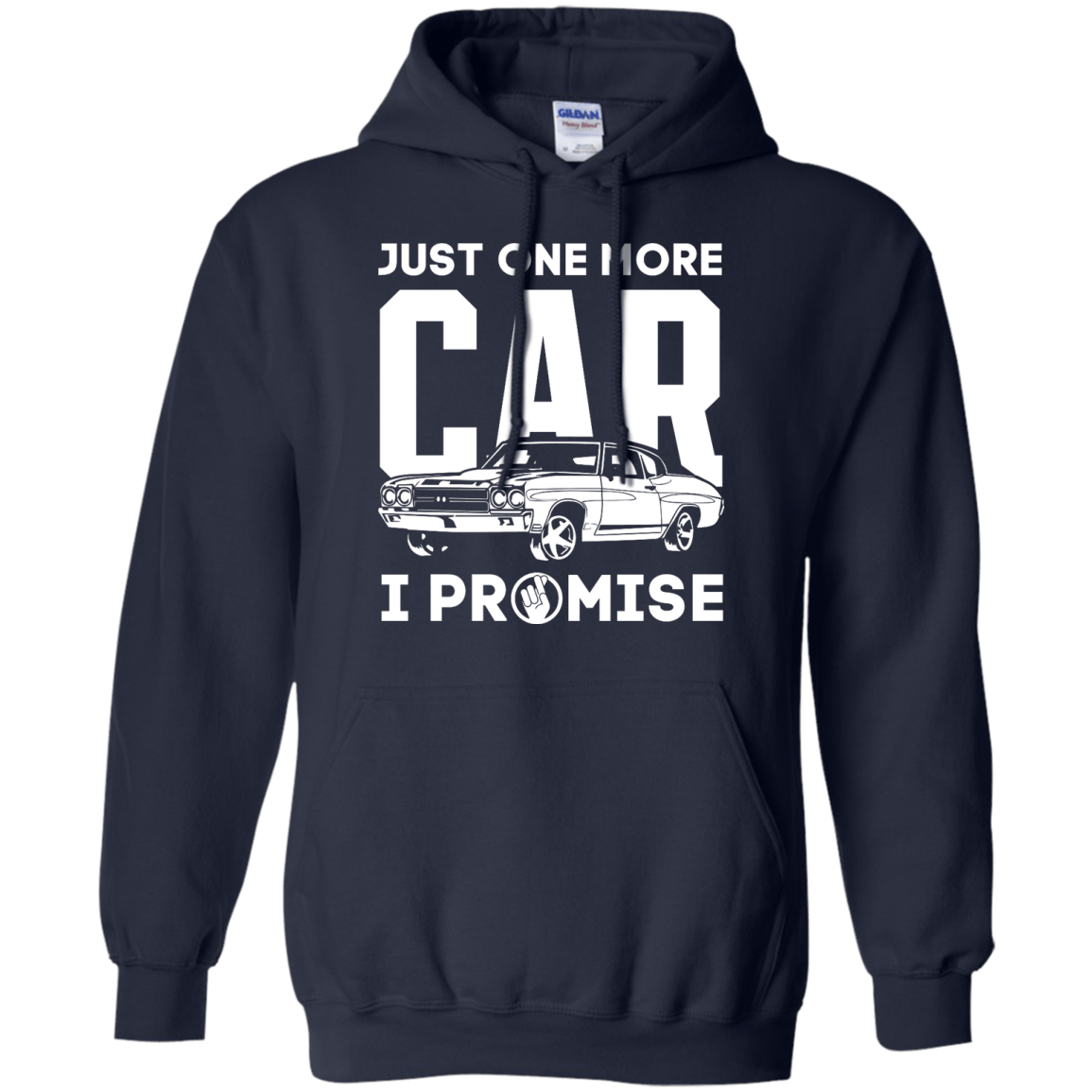 Just One More Car I Promise-T-Shirt & Hoodie-Pullover Hoodie-Navy