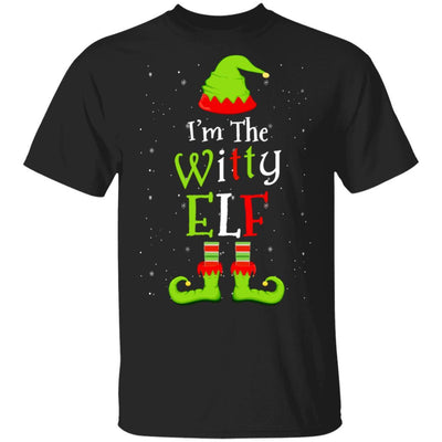 I'm The Witty Elf Family Matching Funny Christmas Group Gift-T-Shirt & Sweatshirt-Classic T-Shirt-Black