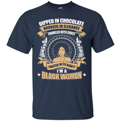 Toasted With Beauty I'm A Black Woman-T-Shirt & Hoodie-Classic T-Shirt-Navy