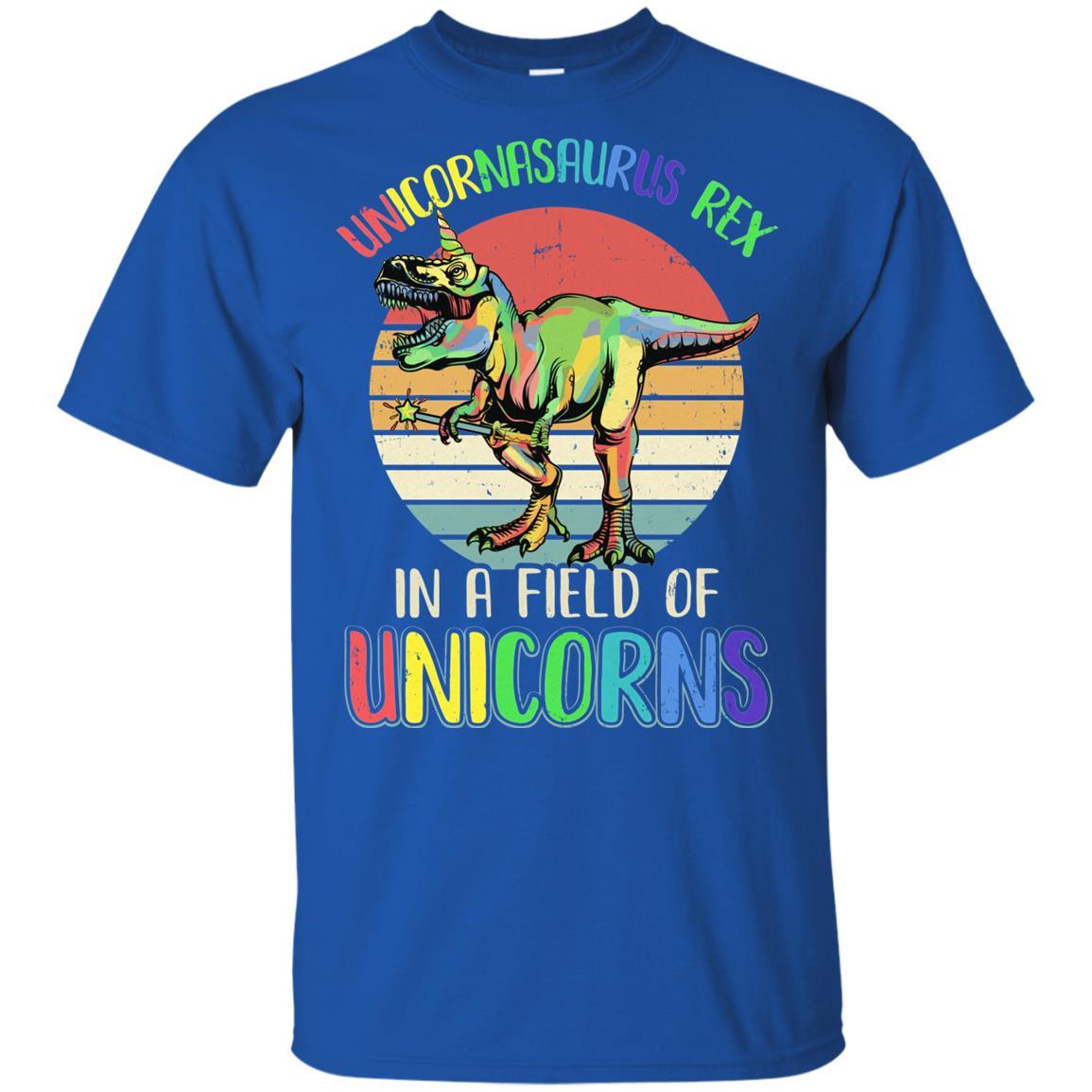 Be A Unicornasaurus Rex In A Field Of Unicorns Youth-Youth Shirt-Youth T-Shirt-Royal