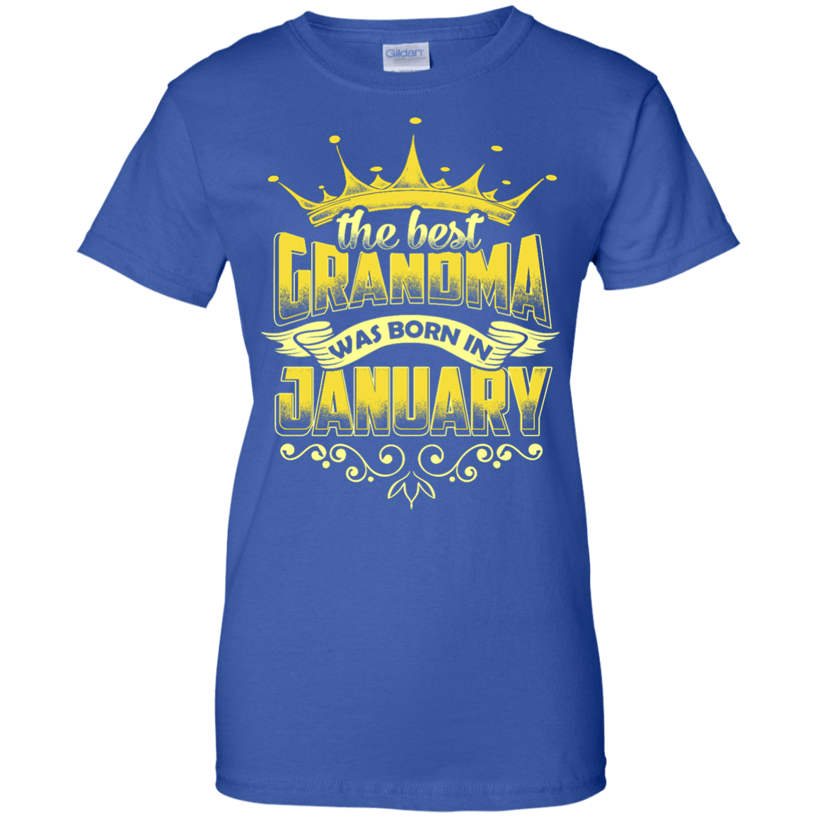 The Best Grandma Was Born In January-T-Shirt & Hoodie-Women's T-Shirt-Royal