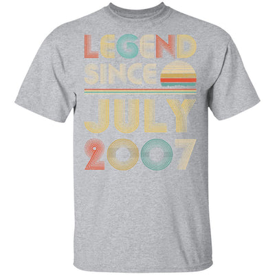 Legend Since July 2007 Vintage 14th Birthday Gifts-T-Shirt & Hoodie-Classic T-Shirt-Sport Grey