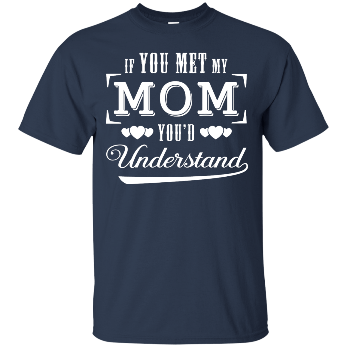 If You Meet My Mom You'd Understand-T-Shirt & Hoodie-Classic T-Shirt-Navy