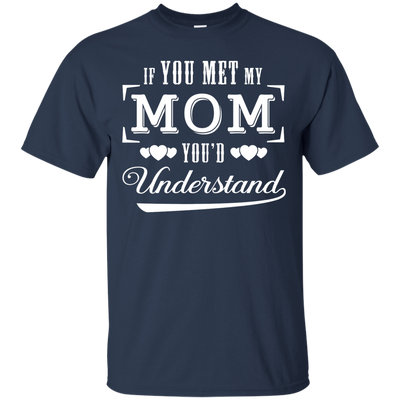 If You Meet My Mom You'd Understand-T-Shirt & Hoodie-Classic T-Shirt-Navy