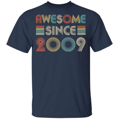 Awesome Since 2009 12th Birthday Gifts Youth-Youth Shirt-Youth T-Shirt-Navy
