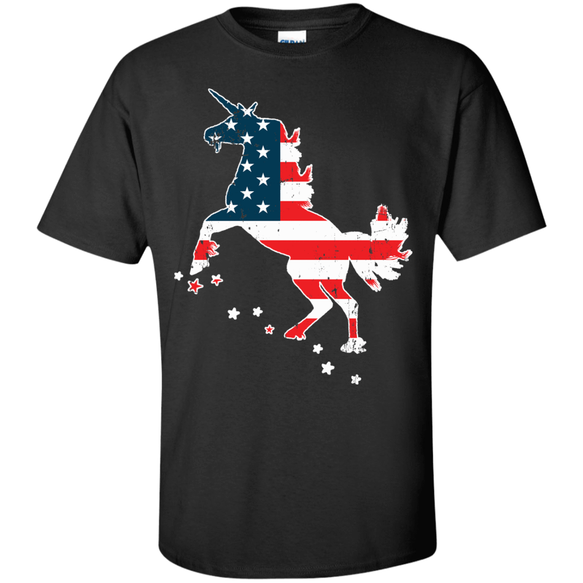 Unicorn Silhouette July of 4th-T-Shirt & Hoodie-Classic T-Shirt-Black