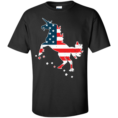 Unicorn Silhouette July of 4th-T-Shirt & Hoodie-Classic T-Shirt-Black