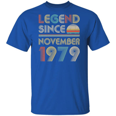 Legend Since November 1979 Vintage 42th Birthday Gifts-T-Shirt & Hoodie-Classic T-Shirt-Royal
