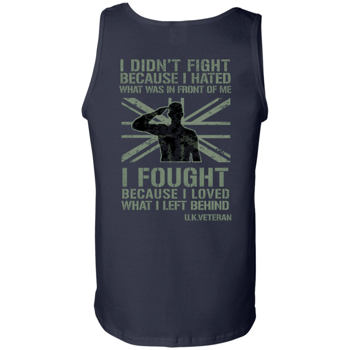 UK Veteran Affairs-T-Shirt & Hoodie-Unisex Tank-Navy