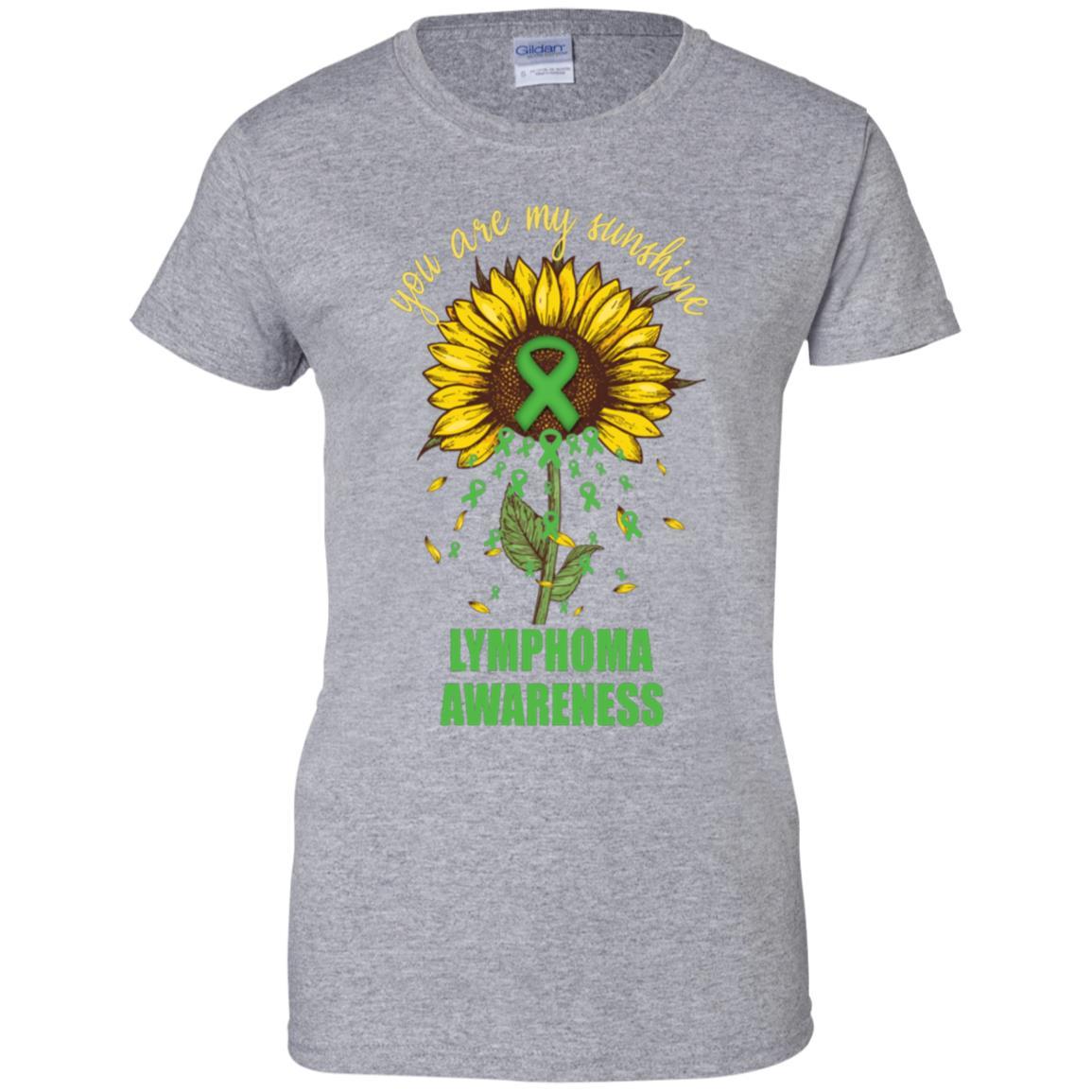You Are My Sunshine Lymphoma Awareness-T-Shirt & Hoodie-Women's T-Shirt-Sport Grey