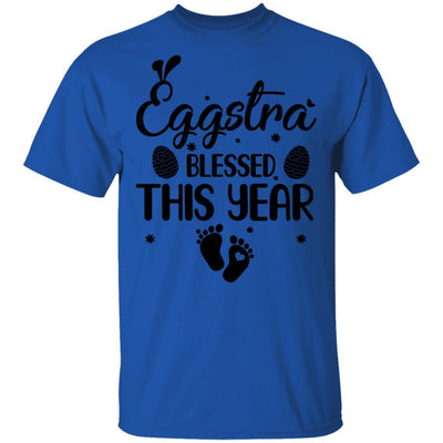 Womens Eggstra Blessed This Year Costume Funny Easter Pregnancy-T-Shirt & Tank Top-Classic T-Shirt-Royal