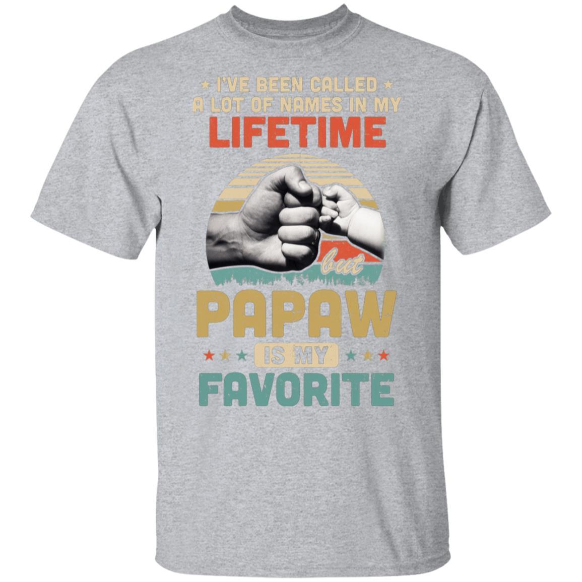 I've Been Called A Lot Of Names PaPaw Is My Favorite Gift-T-Shirt & Hoodie-Classic T-Shirt-Sport Grey