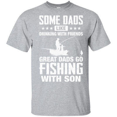 Great Dad Go Fishing With Son Father Day Gift-T-Shirt & Hoodie-Classic T-Shirt-Sport Grey