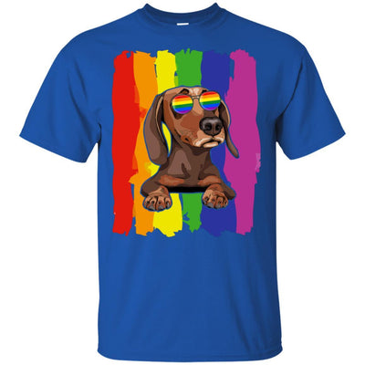 Funny Dachshund LGBT LGBT Pride Gifts-T-Shirt & Hoodie-Classic T-Shirt-Royal
