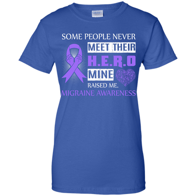 Migraine Awareness Some People Never Meet Hero-T-Shirt & Hoodie-Women's T-Shirt-Royal
