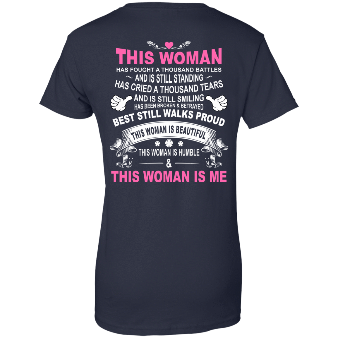 This Woman Is Me-T-Shirt & Hoodie-Women's T-Shirt-Navy