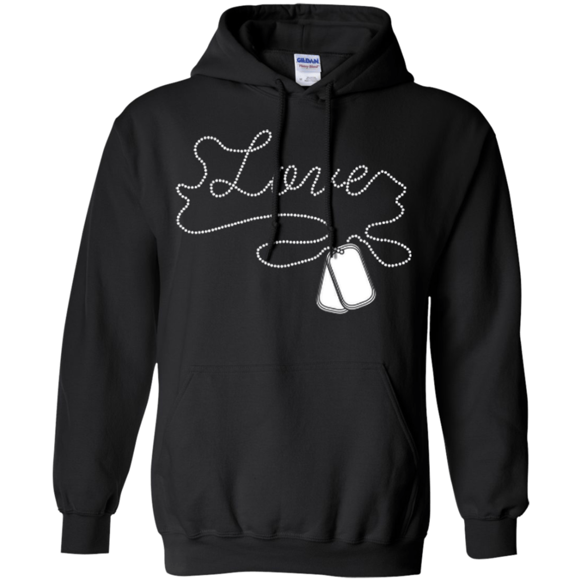 I'm A Soldier Love Military-T-Shirt & Hoodie-Pullover Hoodie-Black