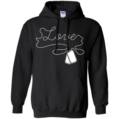 I'm A Soldier Love Military-T-Shirt & Hoodie-Pullover Hoodie-Black