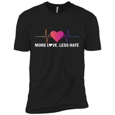 More Love Less Hate-T-Shirt & Hoodie-Premium T-Shirt-Black