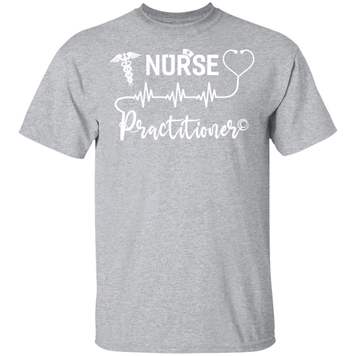 Nurse Practitioner Strong Nursing Gifts-T-Shirt & Hoodie-Classic T-Shirt-Sport Grey
