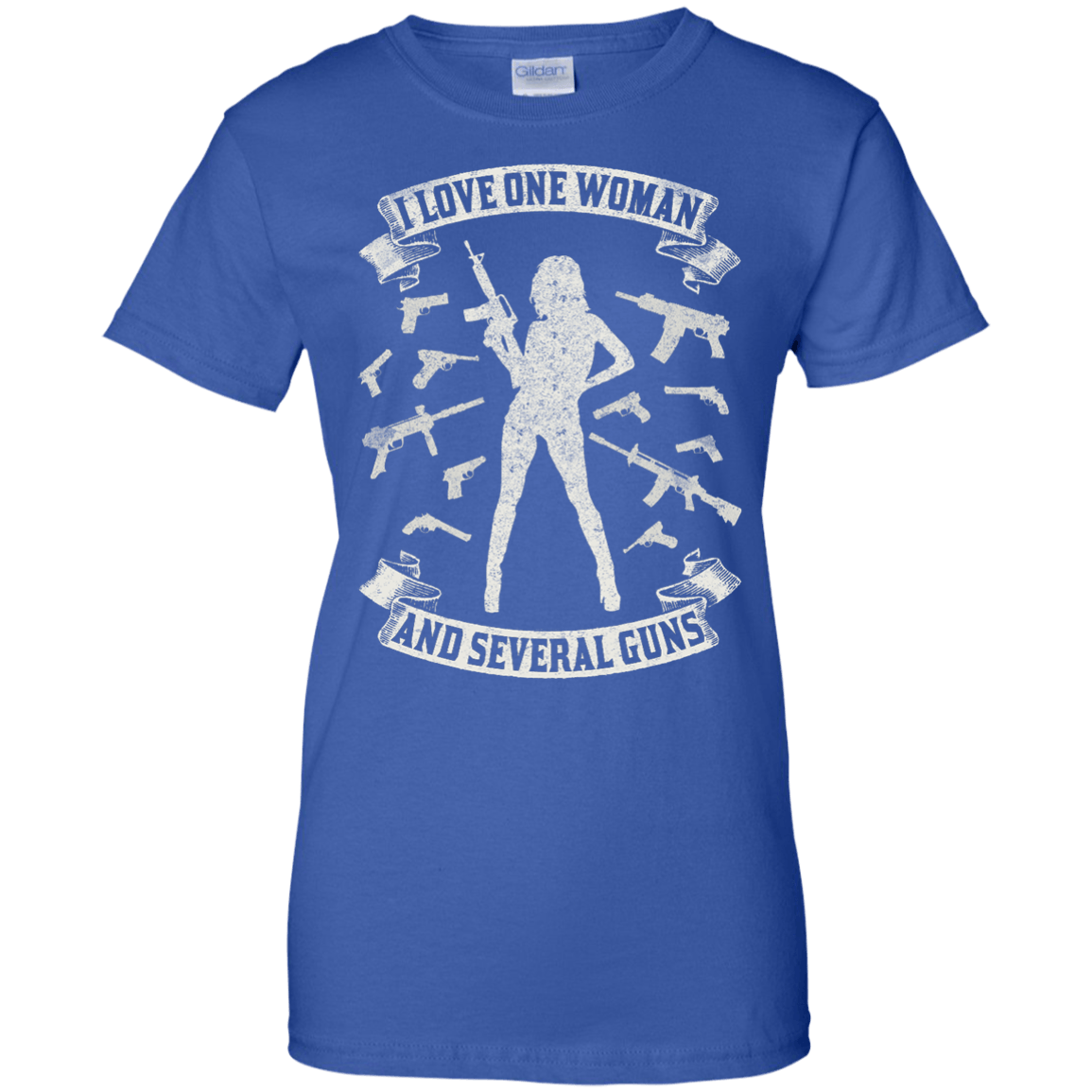 I Love One Woman And Several Guns-T-Shirt & Hoodie-
