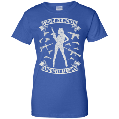 I Love One Woman And Several Guns-T-Shirt & Hoodie-
