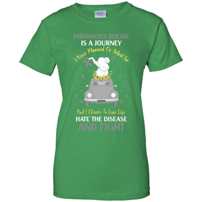 Parkinson's Disease Awareness Is A Journey-T-Shirt & Hoodie-Women's T-Shirt-Irish Green