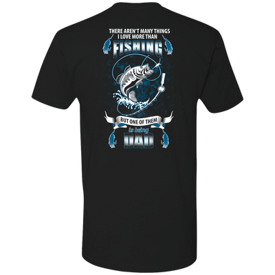 I Love More Than Fishing DAD-T-Shirt & Hoodie-Premium T-Shirt-Black