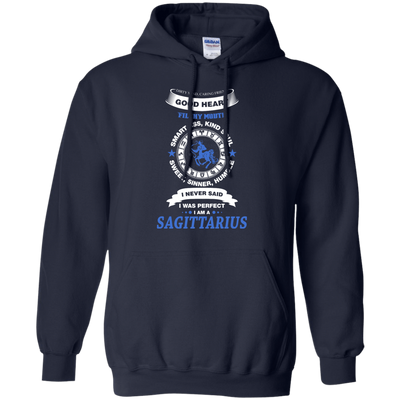 I Never Said I Was Perfect I Am A SAGITTARIUS-T-Shirt & Hoodie-Pullover Hoodie-Navy