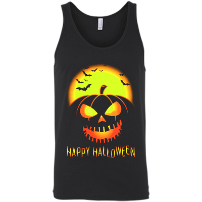 Pumpkin Happy Halloween-T-Shirt & Hoodie-Unisex Tank-Black