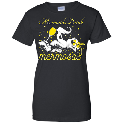 Mermaid drink mermosas-T-Shirt & Hoodie-Women's T-Shirt-Black