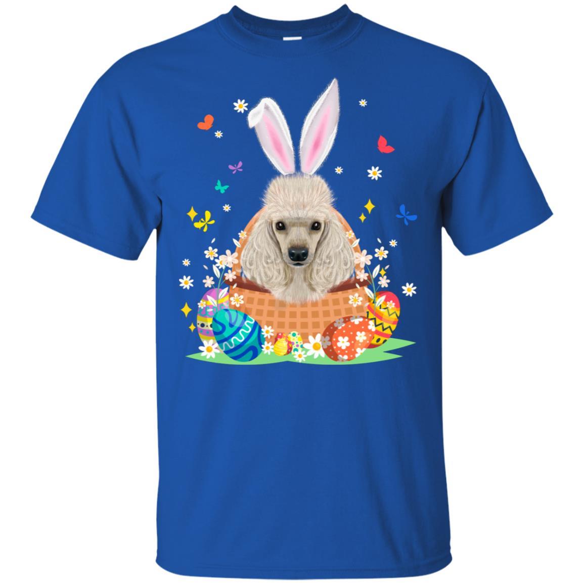 Poodle Bunny Hat Rabbit Easter Eggs-T-Shirt & Hoodie-Classic T-Shirt-Royal
