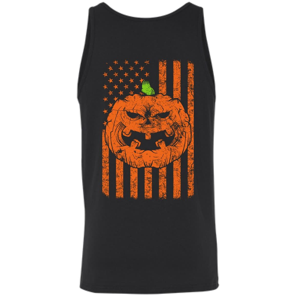 Halloween American Flag-T-Shirt & Hoodie-Unisex Tank-Black