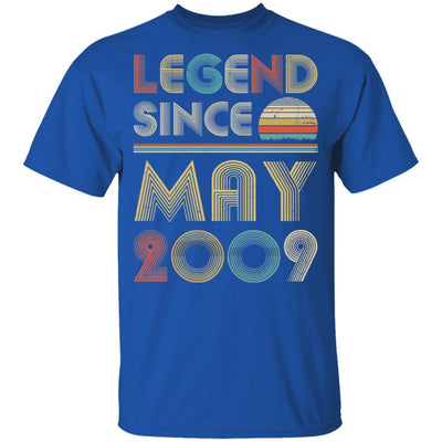 Legend Since May 2009 Vintage 12th Birthday Gifts Youth-Youth Shirt-Youth T-Shirt-Royal