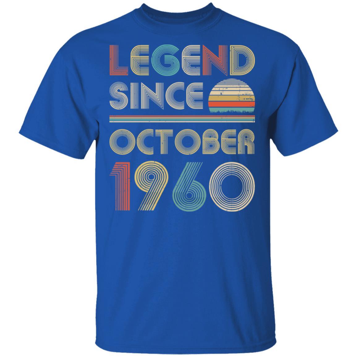Legend Since October 1960 Vintage 61th Birthday Gifts-T-Shirt & Hoodie-Classic T-Shirt-Royal