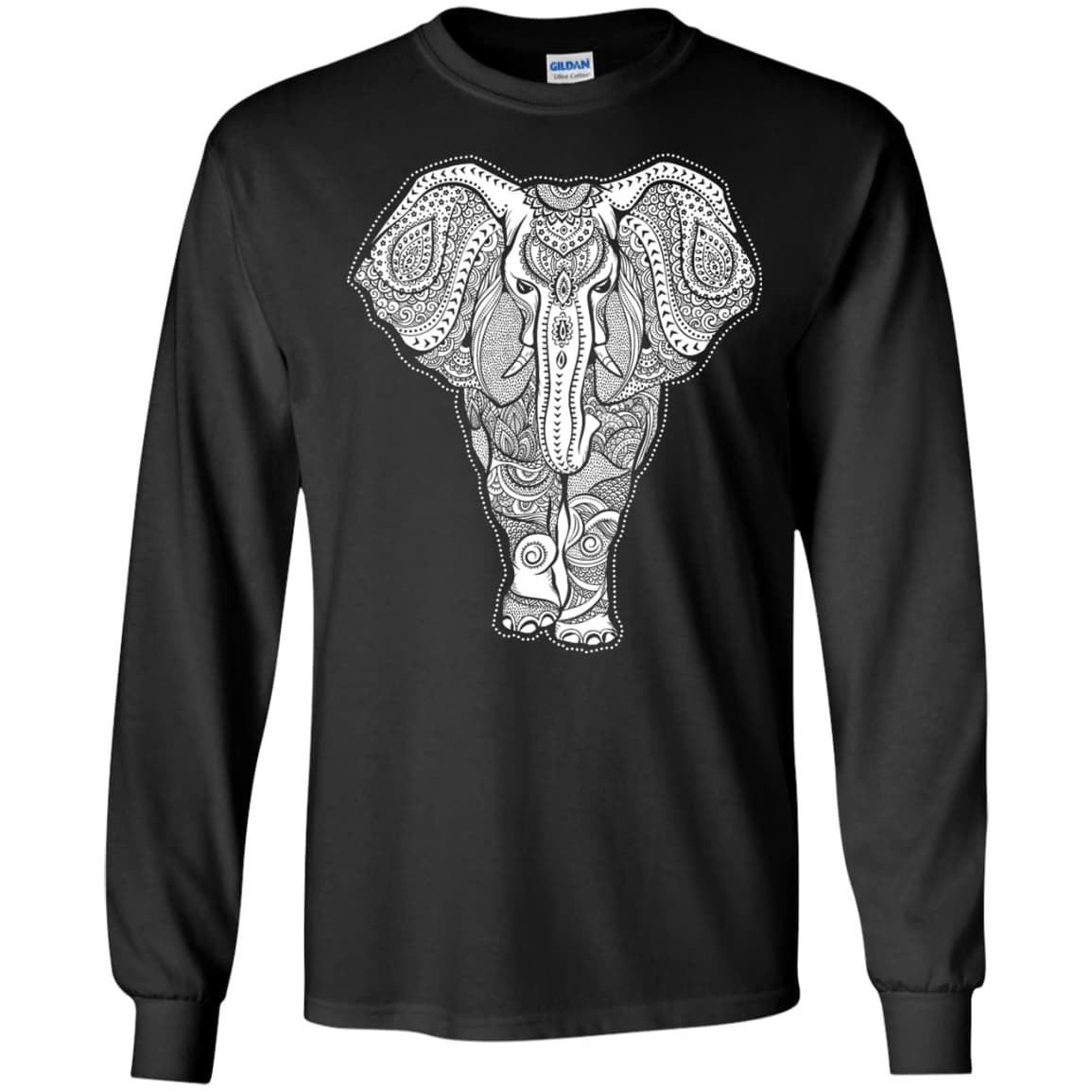 African Elephant Love-T-Shirt & Hoodie-Long Sleeve T-Shirt-Black